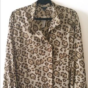 Ann Taylor Blouse - Animal Print